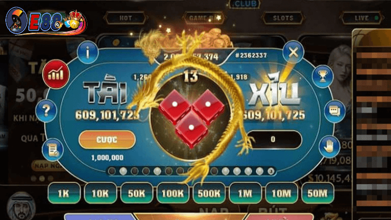 Game tài xỉu online uy tín tại E88