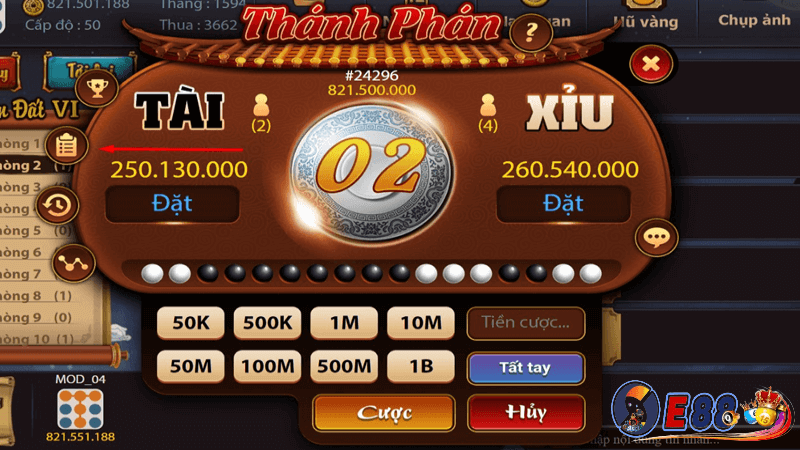 Tải game tài xỉu online E88